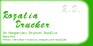 rozalia drucker business card
